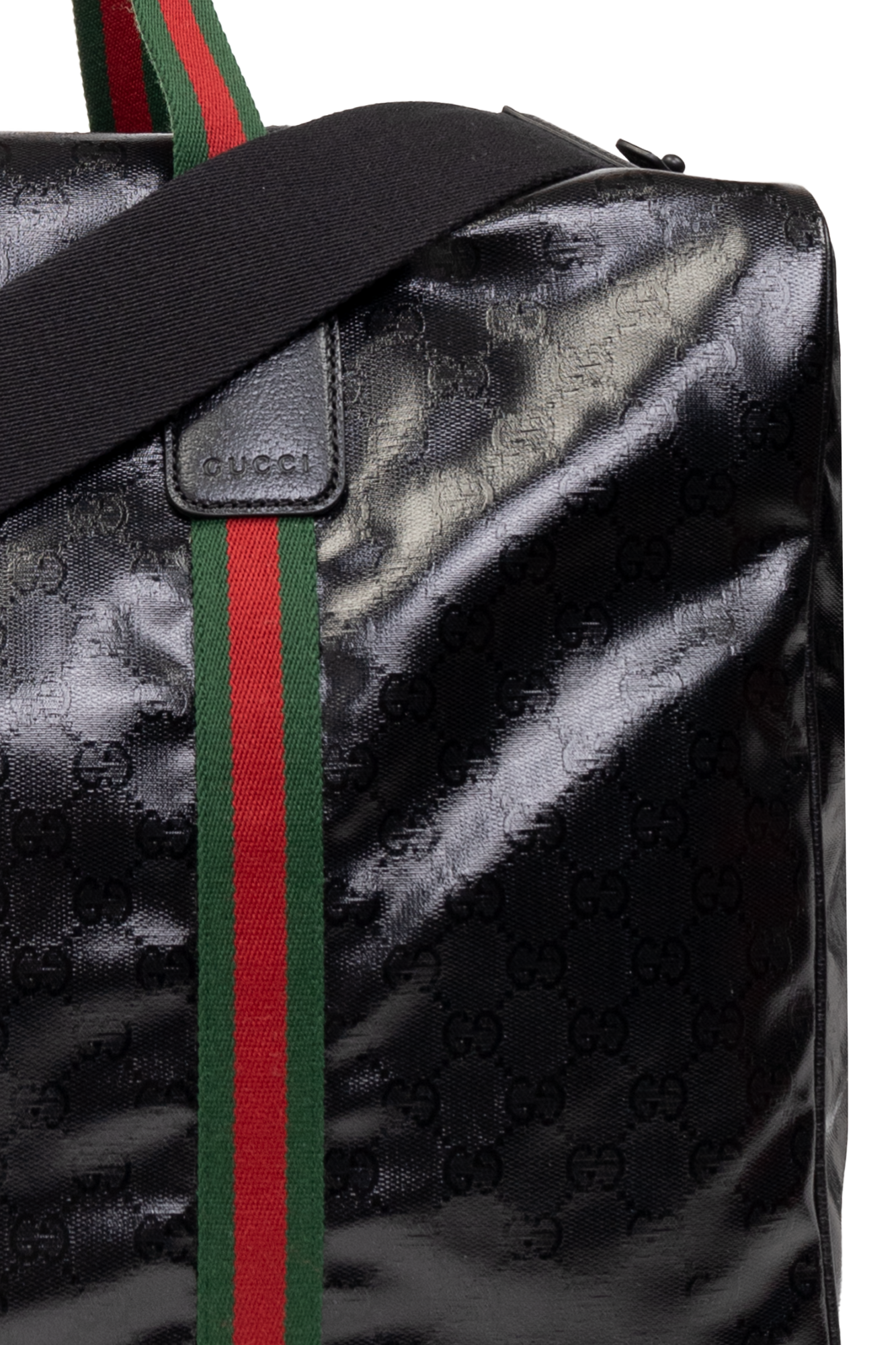 Gucci black best sale duffel bags